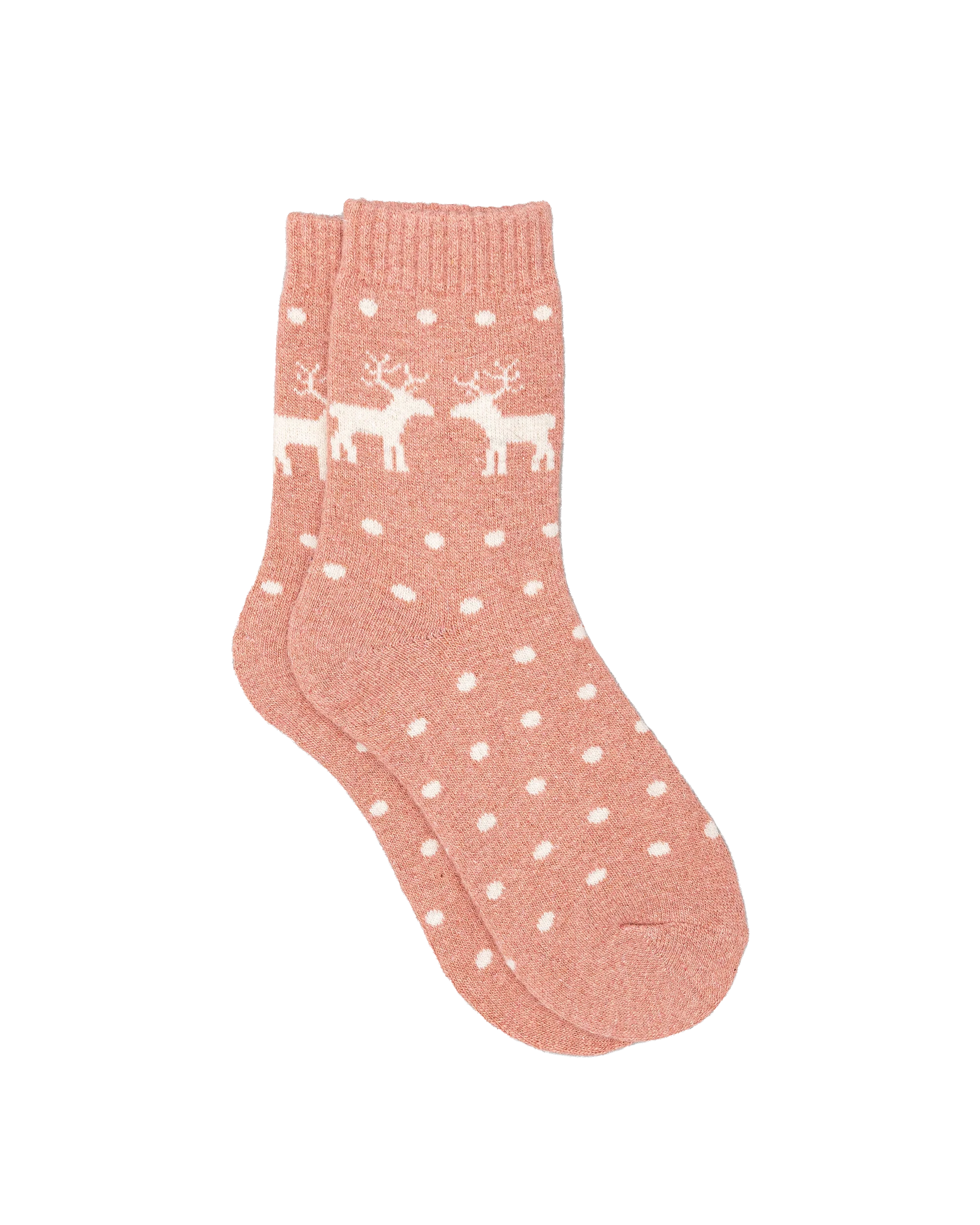 Bas femme 30% laine - Rose - #91B-19